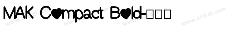 MAK Compact Bold字体转换